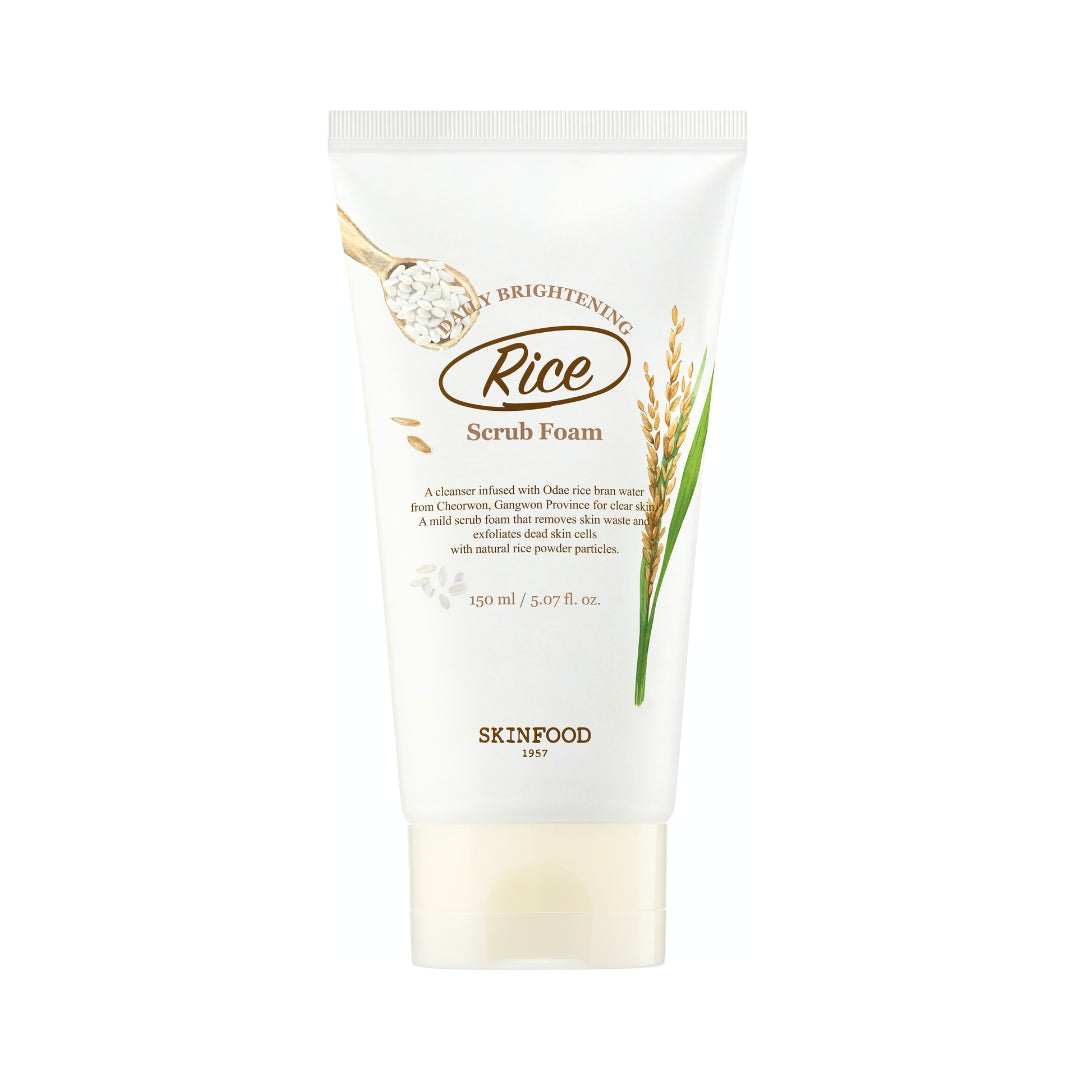 SKINFOOD - Rice Daily Brightening Scrub Foam