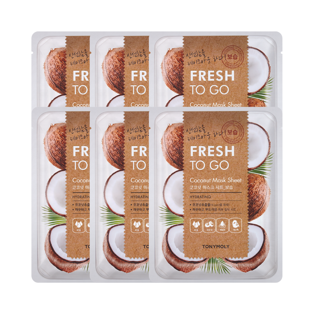 TONYMOLY - Fresh To Go Coconut Mask Sheet 5+1