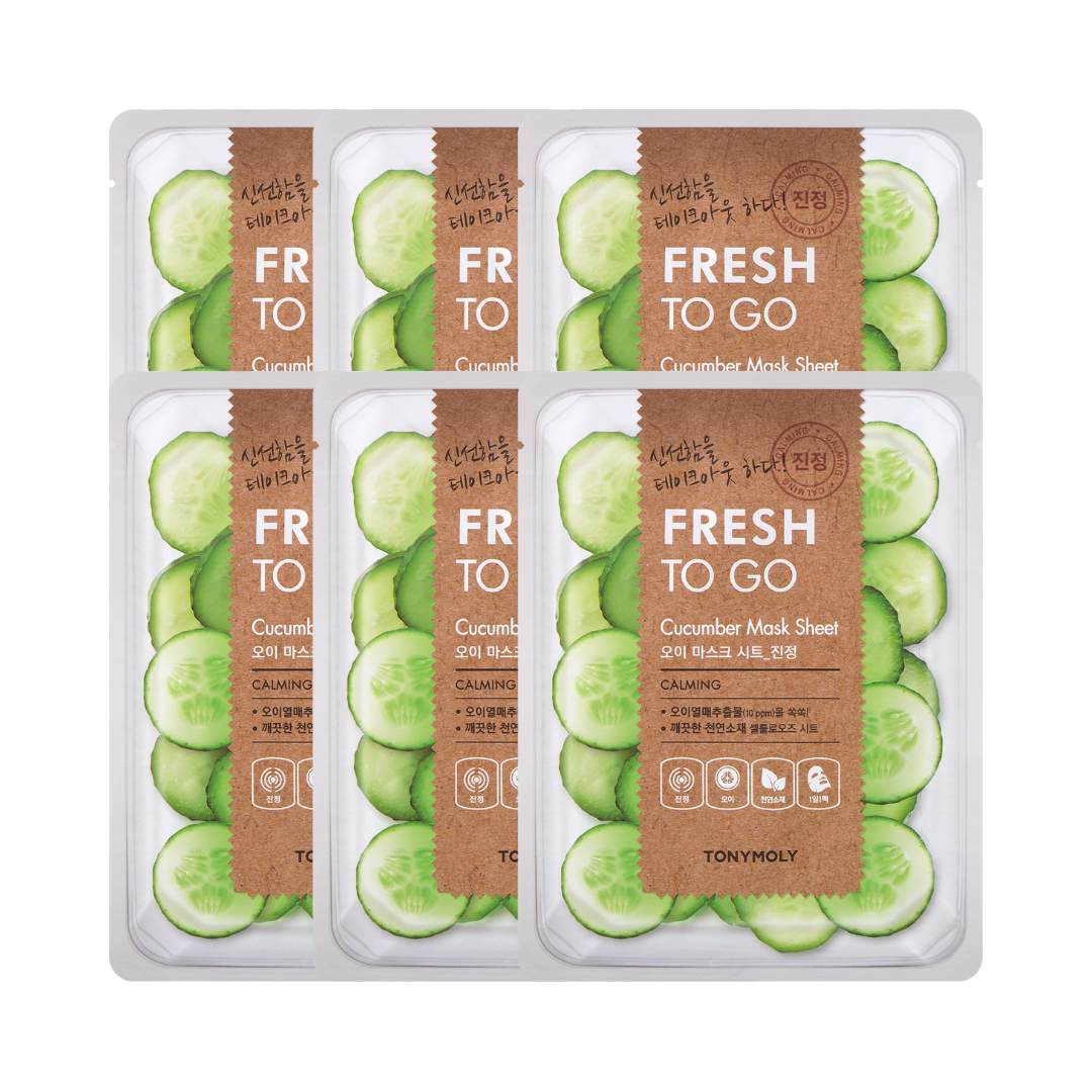 TONYMOLY - Fresh To Go Cucumber Mask Sheet 5+1