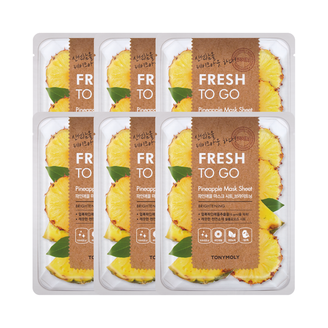 TONYMOLY - Fresh To Go Pineapple Mask Sheet 5+1