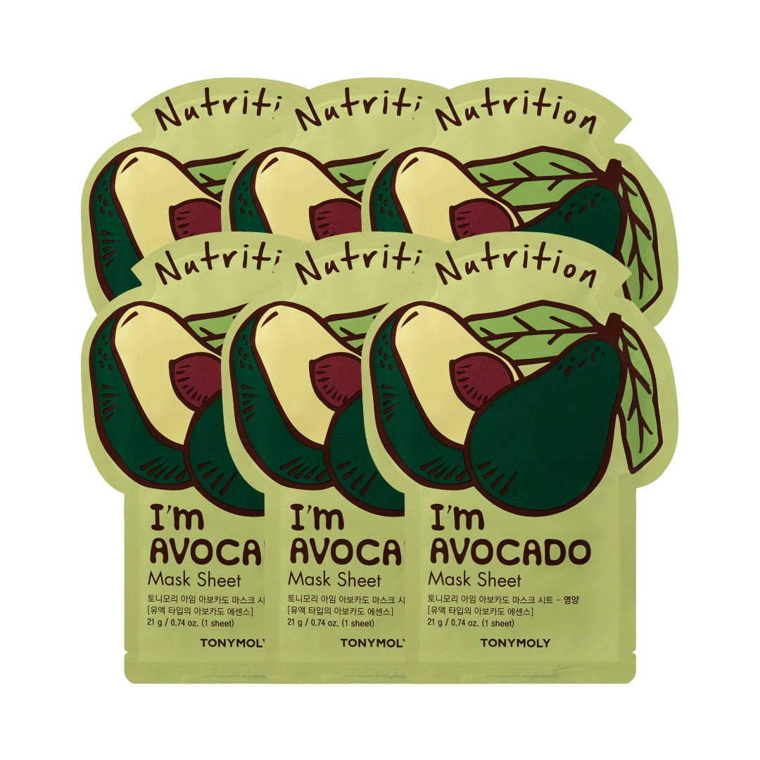 TONYMOLY - I'm Avocado Mask Sheet 5+1