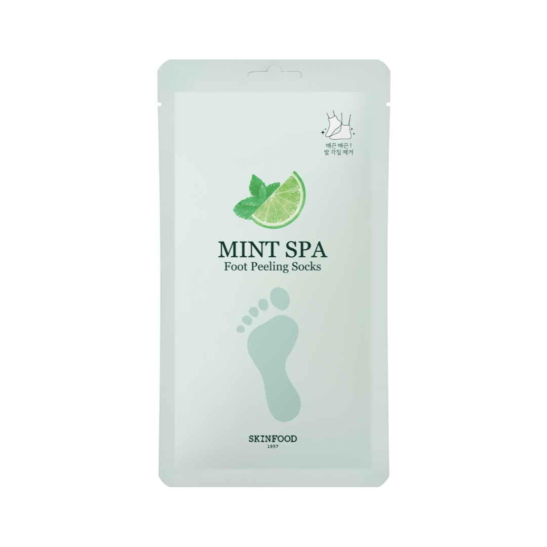 SKINFOOD - Mint Sparkling Foot Peeling Socks