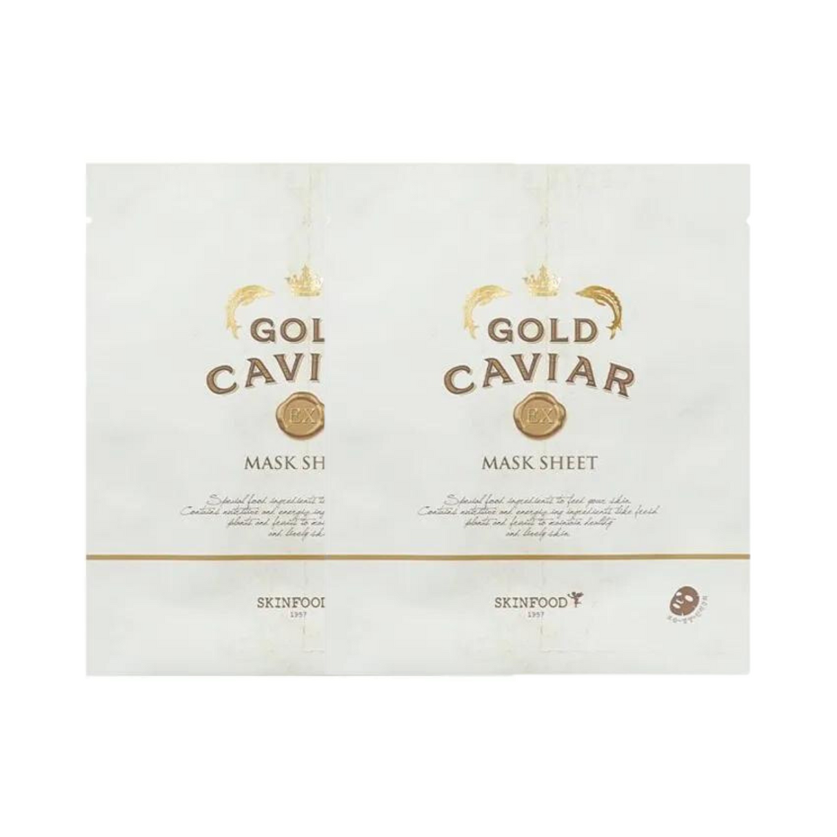 SKINFOOD - Gold Caviar Ex Mask Sheet (2pack)