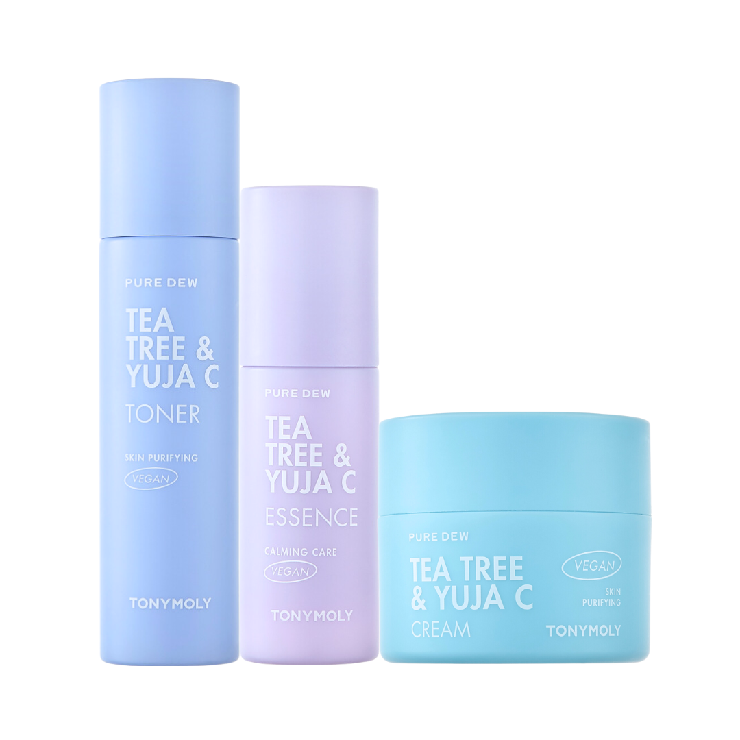 TONYMOLY - Pure Dew Tea Tree & Yuja Set