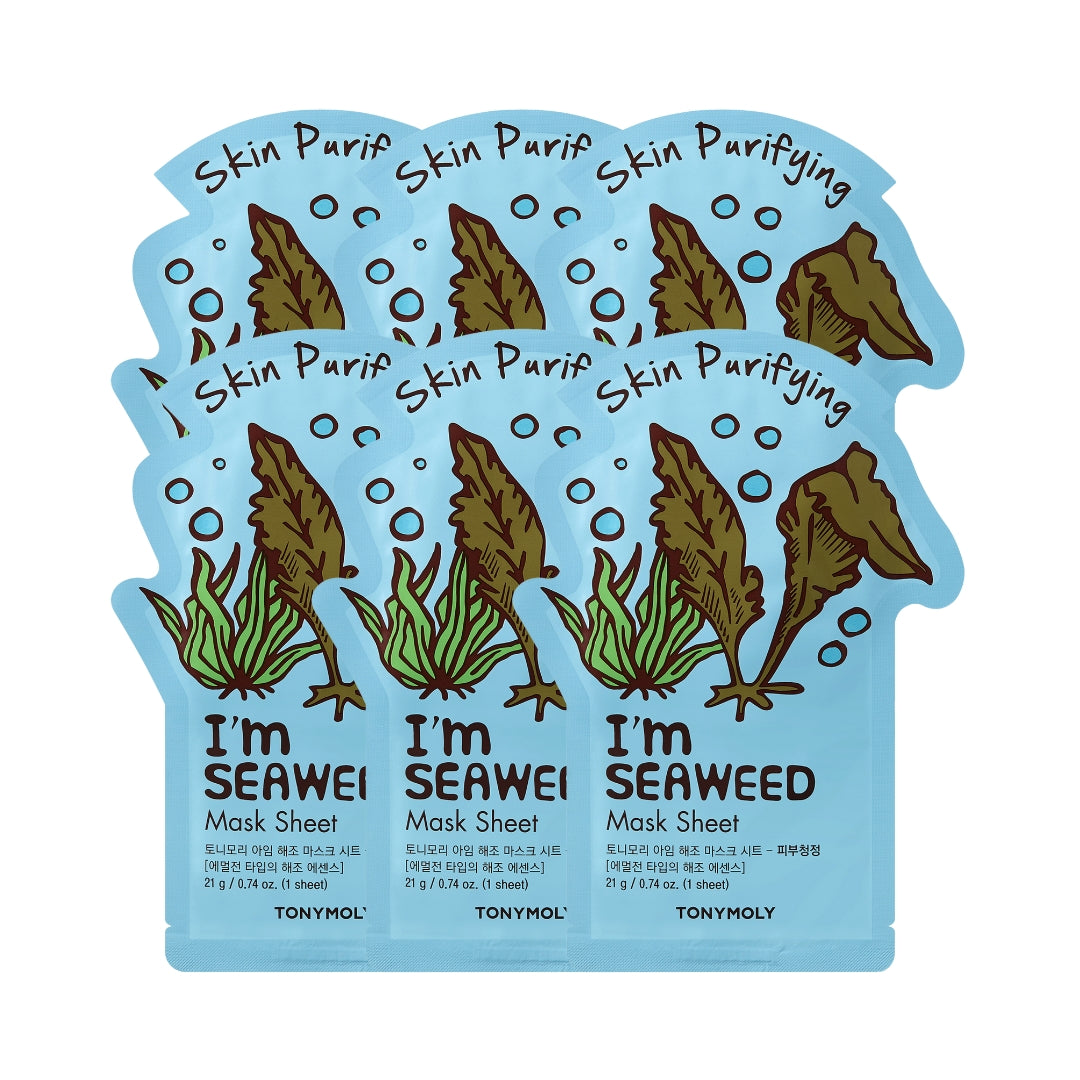 TONYMOLY - I'm Seaweed Mask Sheet 5+1