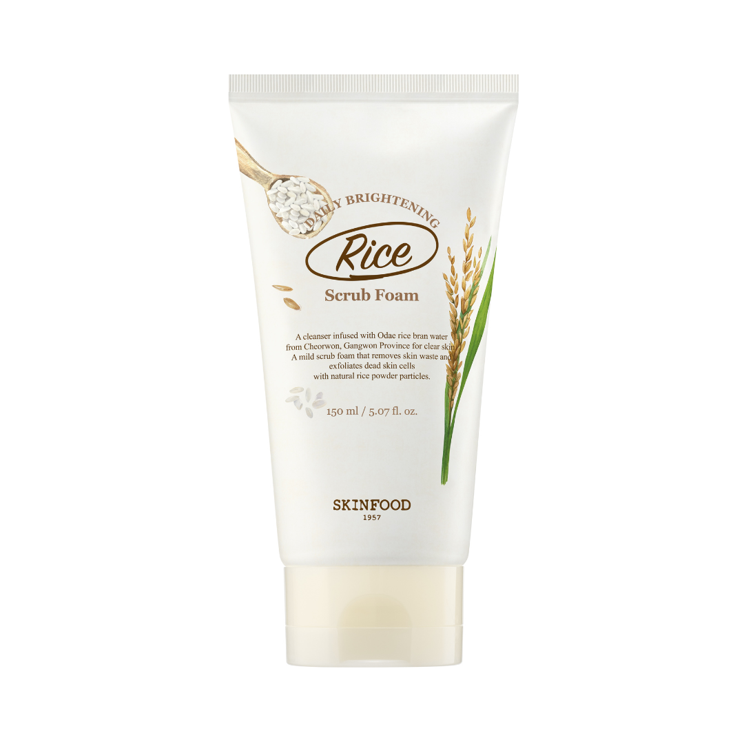 SKINFOOD - Rice Daily Brightening Scrub Foam