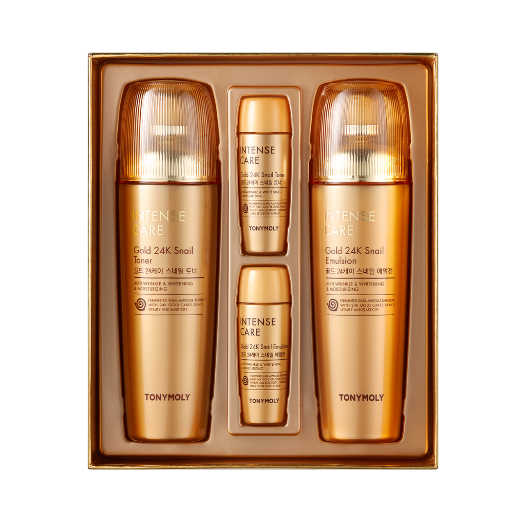 TONYMOLY – Intense Care Gold 24K Snail Skin Care 2 Set