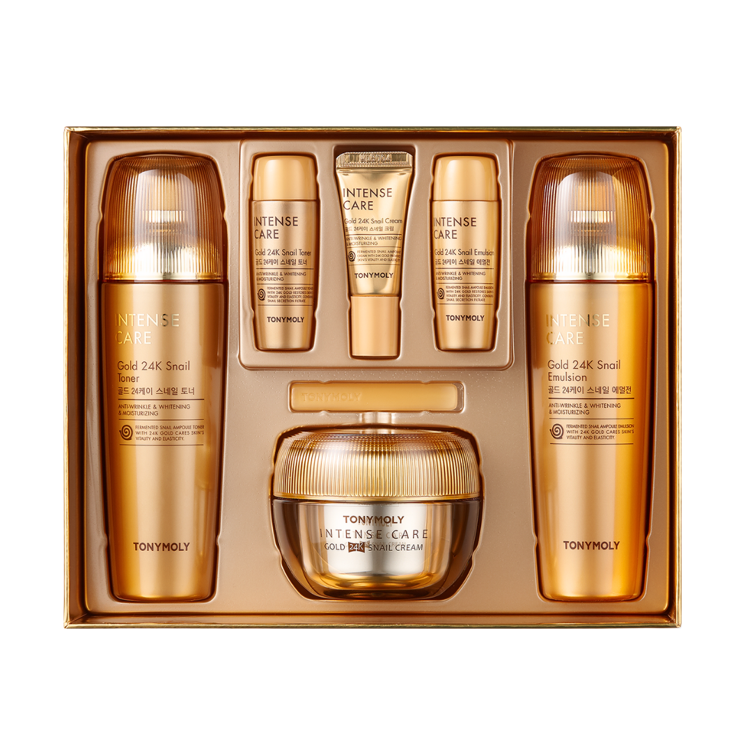 TONYMOLY – Intense Care Gold 24K Snail Skin Care 3 Set