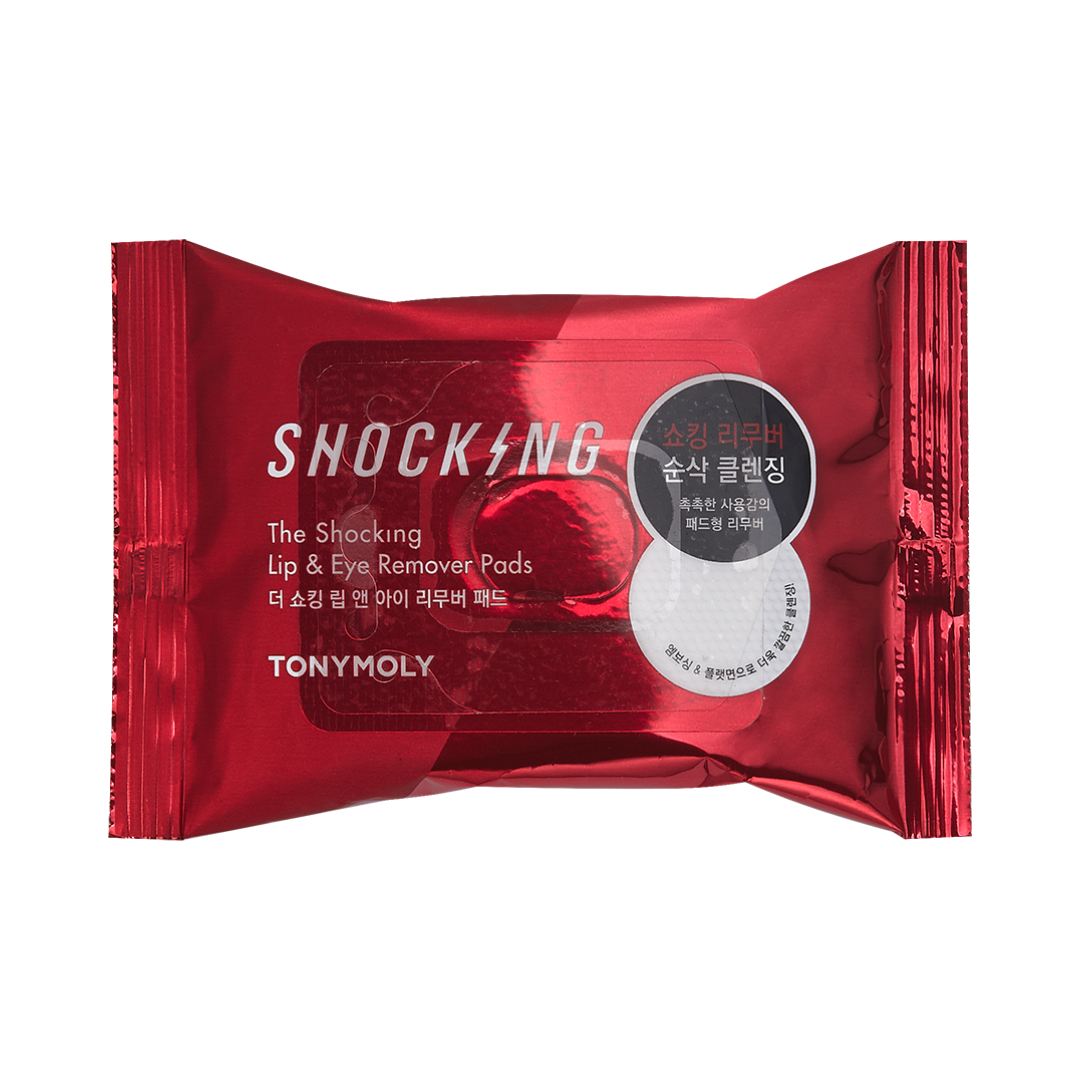 TONYMOLY - The Shocking Lip & Eye Remover Pads 30 sheets