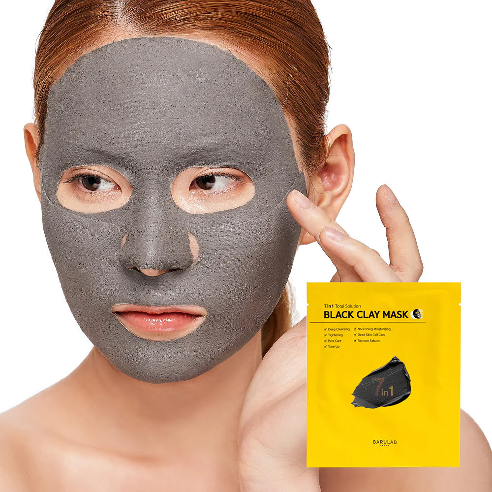 BARULAB - 7 in 1 Solution Black Clay Mask - 1 Each